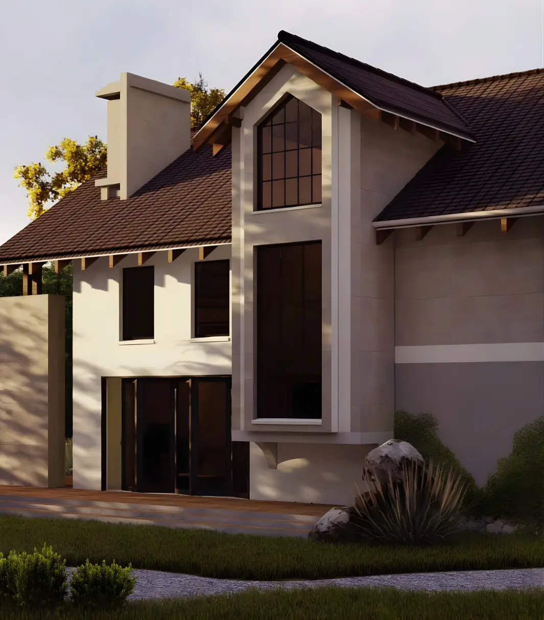 Modern architecture building construction